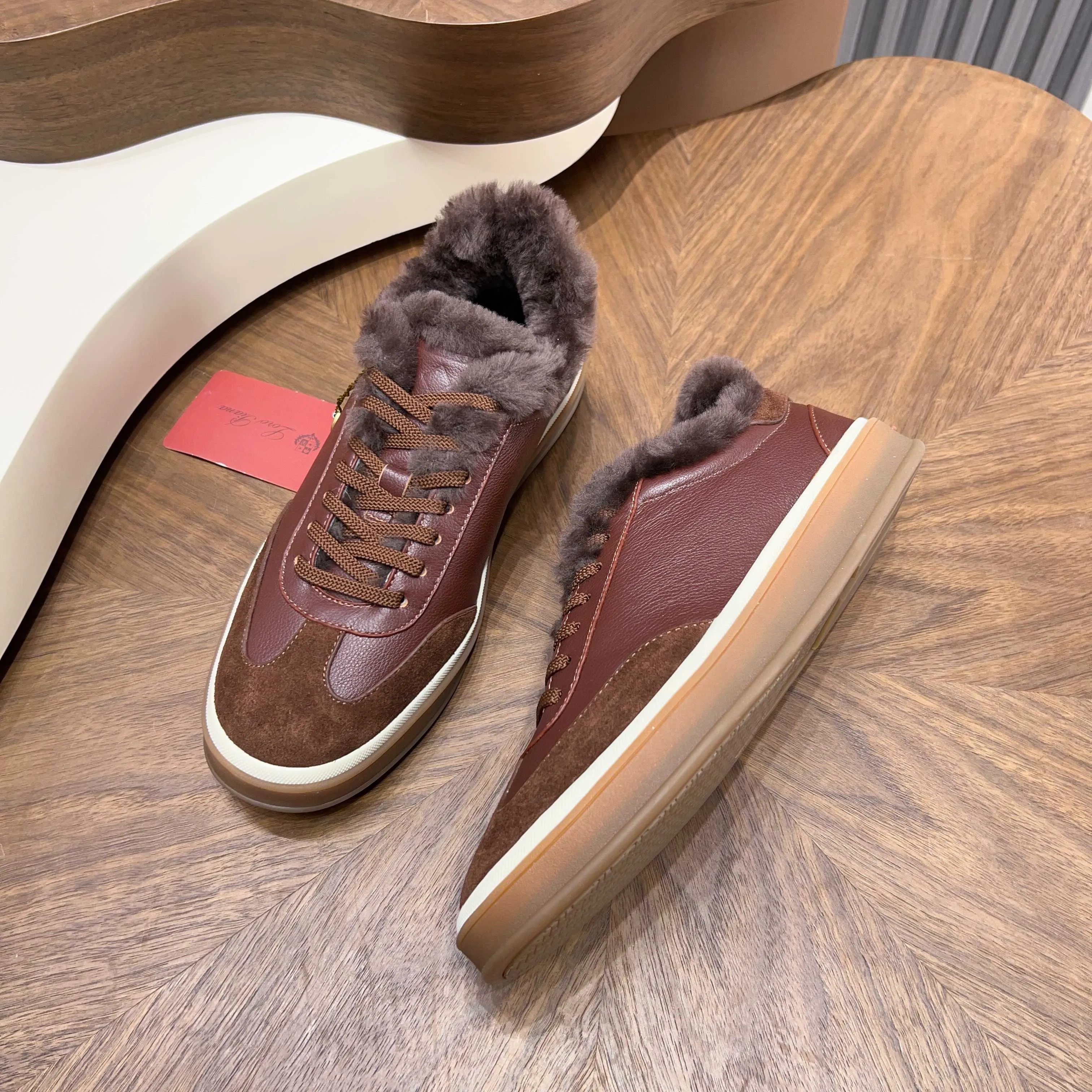 💰740 Loro Piana - Classic casual wool shoes, men's lace-up casual shoes and sneakers, high-quality lightweight and comfortable fabrics, suitable for outdoor leisure, the color is young and energetic, and it looks great with sportswear or casual suits! Code number: 39-44 (45, 46, can be customized)